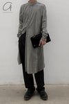 BORIS BIDJAN SABERI Midi Shirt SS22 SHIRT2 F1505F+F035 Charcoal Grey